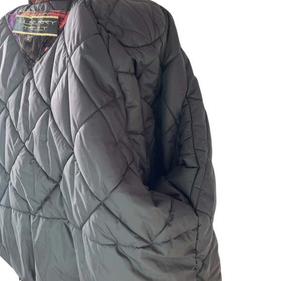 Vintage velvet Mulberry Street insulated winter coat M multicolor jewel tones - Picture 16 of 16